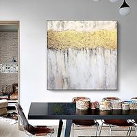 Hand painted Modern Abstract canvas Oil Paintings Abstract gold Oil Painting picture Living Room home Decoration wall paintings miniinthebox - thumbnail