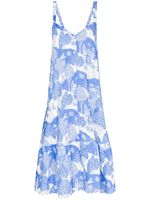 Desmond & Dempsey Pahari-print night dress - Blue - thumbnail