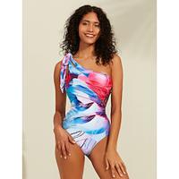 Knotted Shoulder Floral Swimsuit Lightinthebox