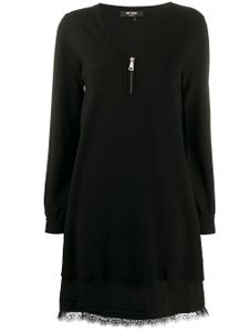 Twin-Set long-sleeve shift dress - Black