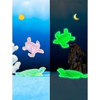 1 set of 3 random fish tanks and aquariums for landscaping. Nightlight turtle resin ornaments fluorescent moss set decoration Lightinthebox - thumbnail