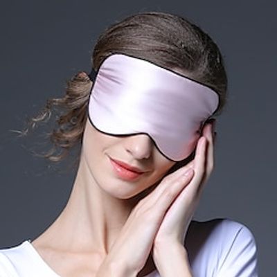 100% Real Natural Pure Silk Eye Mask with Adjustable Strap for Sleeping, Double Side Mulberry Silk Eye Sleep Shade Cover, Blocks Light Reduces Puffy Eyes miniinthebox 100% Real Natural Pure Silk Eye Mask with Adjustable Strap for Sleeping, Double Side Mulberry Silk Eye Sleep Shade Cover, Blocks Light Reduces Puffy Eyes miniinthebox