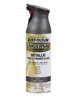 RustOleum Universal Metallic Flat Soft Iron 11 Oz - thumbnail