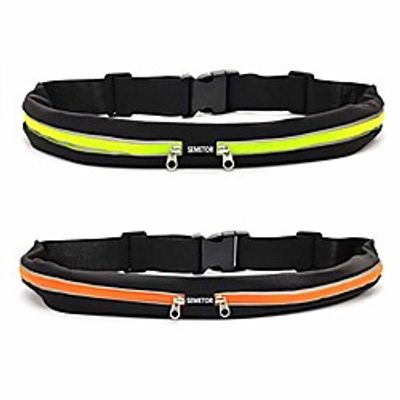 running belt - 2 pieces running hip bag for mobile phone, water-repellent belt bag, waist bag with double pockets for training in the gym, sports, cycling, running, traveling and outdoor activities Lightinthebox