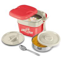 Milton Cubic Small Inner Stainless Steel Lunch Box 1100 ml - Red MT_CUBBG_RD