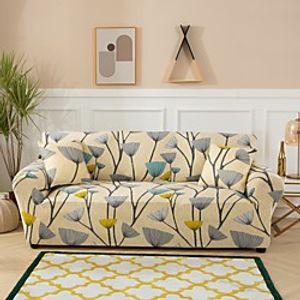 Sofa Cover Plants Stretch Reactive Print Polyester Slipcovers  Super Soft Fabric Couch Cover Fit for Whole Cushion Couch miniinthebox