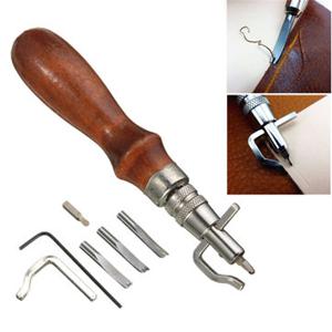 5 in 1 Leathercraft Adjustable Stitching And Groover Crease Leather Tool