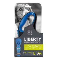 M-PETS Liberty Dog Retractable Leash Blue Large (Pack of 2)