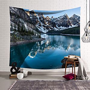 Landscape Wall Tapestry Art Decor Blanket Curtain Hanging Home Bedroom Living Room Decoration Polyester Lake Mountain Lightinthebox