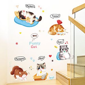 Animals Wall Stickers Study Room Bedroom Pre-pasted PVC Home Decoration Wall Decal 1pc Lightinthebox