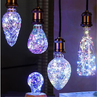 E27 3W Vintage Edison LED Multi-color Holiday Democratic Light Bulb For Party Christmas AC85-265V