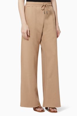 Wide-leg Sweatpants in Cotton Terry Wide-leg Sweatpants in Cotton Terry