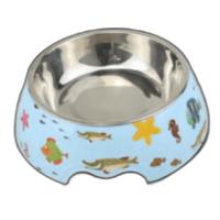 Cozy Paws Single Melamine Bowl -14x17.5x6cm Blue Star