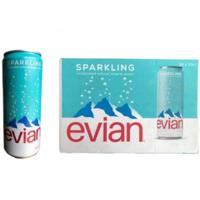 Evian Sparkling Water Can 24 x 330ml