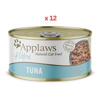 Applaws Kitten Tuna Wet Food Tin 70g (Pack Of 12)