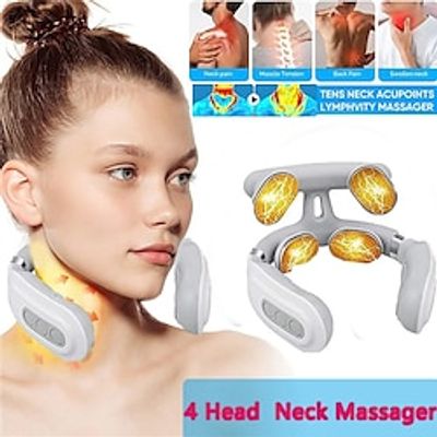 Rechargeable Neck Massager for Neck Pain,Intelligent Portable Neck Massager with Heat Function,USB Charging Neck Relax Massager,,Massage at Home,Outdoor,for Women and Men Lightinthebox Rechargeable Neck Massager for Neck Pain,Intelligent Portable Neck Massager with Heat Function,USB Charging Neck Relax Massager,,Massage at Home,Outdoor,for Women and Men Lightinthebox