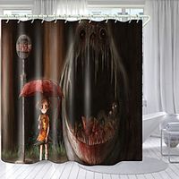 Halloween Horror Bloody Series Digital Printing Shower Curtain Shower Curtains  Hooks Modern Polyester New Design Lightinthebox - thumbnail