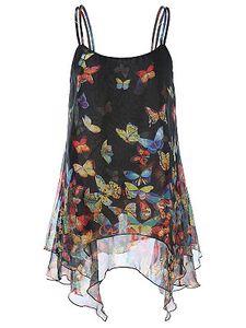 Butterfly Sleeveless Blouse