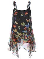 Butterfly Sleeveless Blouse - thumbnail