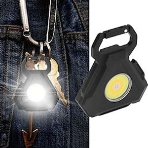 Keychain Flashlights, COB LED Small Flashlights, Mini Pocket USB Rechargeable Flash Light, For Emergency Outdoor, COB Working, Camping, Hiking, Holiday Gift, Birthday Supplies Lightinthebox