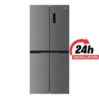 Hitachi Refrigerator 610L Gross, 466L Net | Bottom Freezer | 4-Door French Door | Touch Screen Control | Energy Saving Mode | 10 Year Inverter Comp...