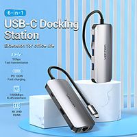 VENTION Support Power Delivery Function TOHHB USB 3.0 USB C to USB 3.0 USB 3.0 USB C RJ45 HDMI USB Hub 6 Ports For Windows, PC, Laptop miniinthebox - thumbnail