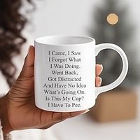 1pc Funny Mug For The Elderly 11oz Ceramic Coffee Mug Tea Cup Senior Citizens Mug For Senior Women And Men Birthday Mothers Day Fathers Day Christmas Mug Lightinthebox - thumbnail