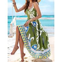 Women's Cami Dress Paisley Print V Neck Maxi Dress Sleeveless Summer Lightinthebox