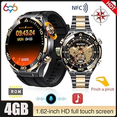 696 S30MAX Smart Watch 1.62 inch Smart Band Fitness Bracelet Bluetooth Pedometer Call Reminder Sleep Tracker Compatible with Android iOS Men Hands-Free Calls Message Reminder Custom Watch Face IP 67 Lightinthebox