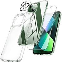 1 Set Phone Screen Protector  Camera Lens Protector For Apple iPhone 14 Pro Max 14 Plus 13 12 11 Pro Max Mini SE Tempered Glass TPU PC High Definition (HD) 9H Hardness Scratch Proof Phone Accessory Lightinthebox - thumbnail