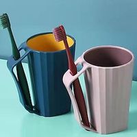 Mouthwash Cup, Household Brushing Cup, Nordic Teeth Bucket Set, Creative And Cute Teeth Cylinder Cup Lightinthebox - thumbnail