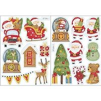 8PCS DIY Resin Diamonds Painting Stickers Kit Cartoon Animal Stickers Paint By Numbers Gem Art Sticker Children's Indoor Toys Christmas Diamond Painting Children's Handmade Stickers Diamond Decoration miniinthebox - thumbnail