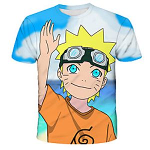 Inspired by Naruto Akatsuki Anime Cartoon Polyester / Cotton Blend 3D 3D Harajuku Graphic T-shirt For Women's / Men's miniinthebox
