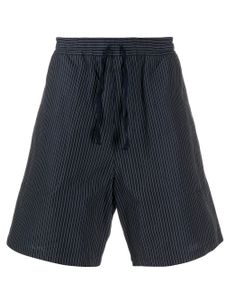 YMC pinstriped shorts - Blue