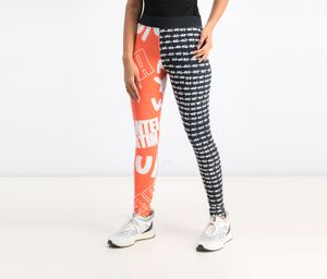 Womens Printed Leggings  Black