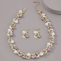 Bridal Jewelry Sets 2pcs Imitation Pearl Alloy 1 Necklace Earrings Women's Personalized Stylish Artistic Classic Precious irregular Jewelry Set For Carnival Christmas Street Lightinthebox - thumbnail
