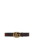 Leather and Canvas Double G Belt Leather and Canvas Double G Belt