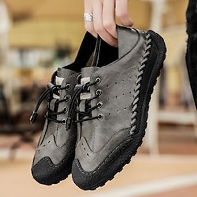 Men's Oxfords Moccasin Plus Size Casual Outdoor Daily Cowhide Breathable Red-brown Black Grey Summer Lightinthebox Men's Oxfords Moccasin Plus Size Casual Outdoor Daily Cowhide Breathable Red-brown Black Grey Summer Lightinthebox