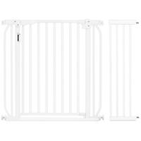 Baby Safe - Metal Safety LED Gate With 20cm Extension - White BS_CM_LMG20WH