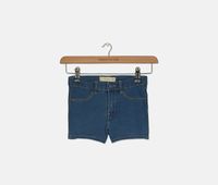 Toddlers Baby Girls Four Pocket Denim Short  Denim Blue - thumbnail
