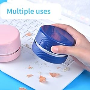 Mini Round Computer Keyboard Desktop Mini Portable Office And Home Vehicle Car Vacuum Cleaner Lightinthebox