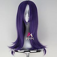 Synthetic Wig Cosplay Wig Straight Middle Part Wig Medium Length Purple Synthetic Hair 24 inch Women's Fashionable Design Cosplay Easy to Carry Purple hairjoy miniinthebox - thumbnail