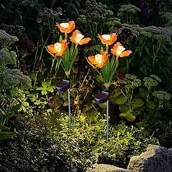 Solar Daffodil Lawn Lights Outdoor Villa Garden Landscape Light Courtyard Walkway Lawn Outdoor Waterproof Decoration 1/2pcs Lightinthebox