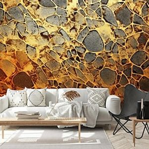 Abstract Marble Wallpaper Mural Glod Marble Wall Covering Sticker Peel and Stick Removable PVC/Vinyl Material Self Adhesive/Adhesive Required Wall Decor for Living Room Kitchen Bathroom miniinthebox