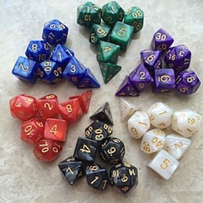 Multi Sided Dice Seven Piece Dragon Set And Dungeon Board Game Trpg Running Group Lightinthebox