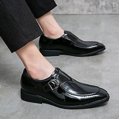 Men's Oxfords Business Casual Classic Party  Evening Office  Career Cowhide Booties  Ankle Boots Black Fall Spring Lightinthebox