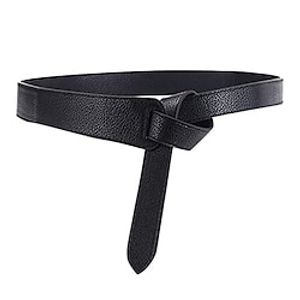 Women's Belt Faux Leather Black khaki Red Brown Waist Belt Casual Daily Solid Color  Spring  Summer  Winter Lightinthebox