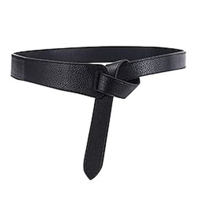 Women's Belt Faux Leather Black khaki Red Brown Waist Belt Casual Daily Solid Color  Spring  Summer  Winter Lightinthebox