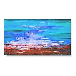 Handmade Hand Painted Oil Painting Wall Modern Abstract Blue Sky Landscape Canvas Painting Home Decoration Decor Rolled Canvas Paingtings Lightinthebox