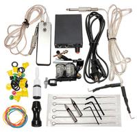 Complete Tattoo Machines Power Supply Gun Color Inks Kit Set - thumbnail